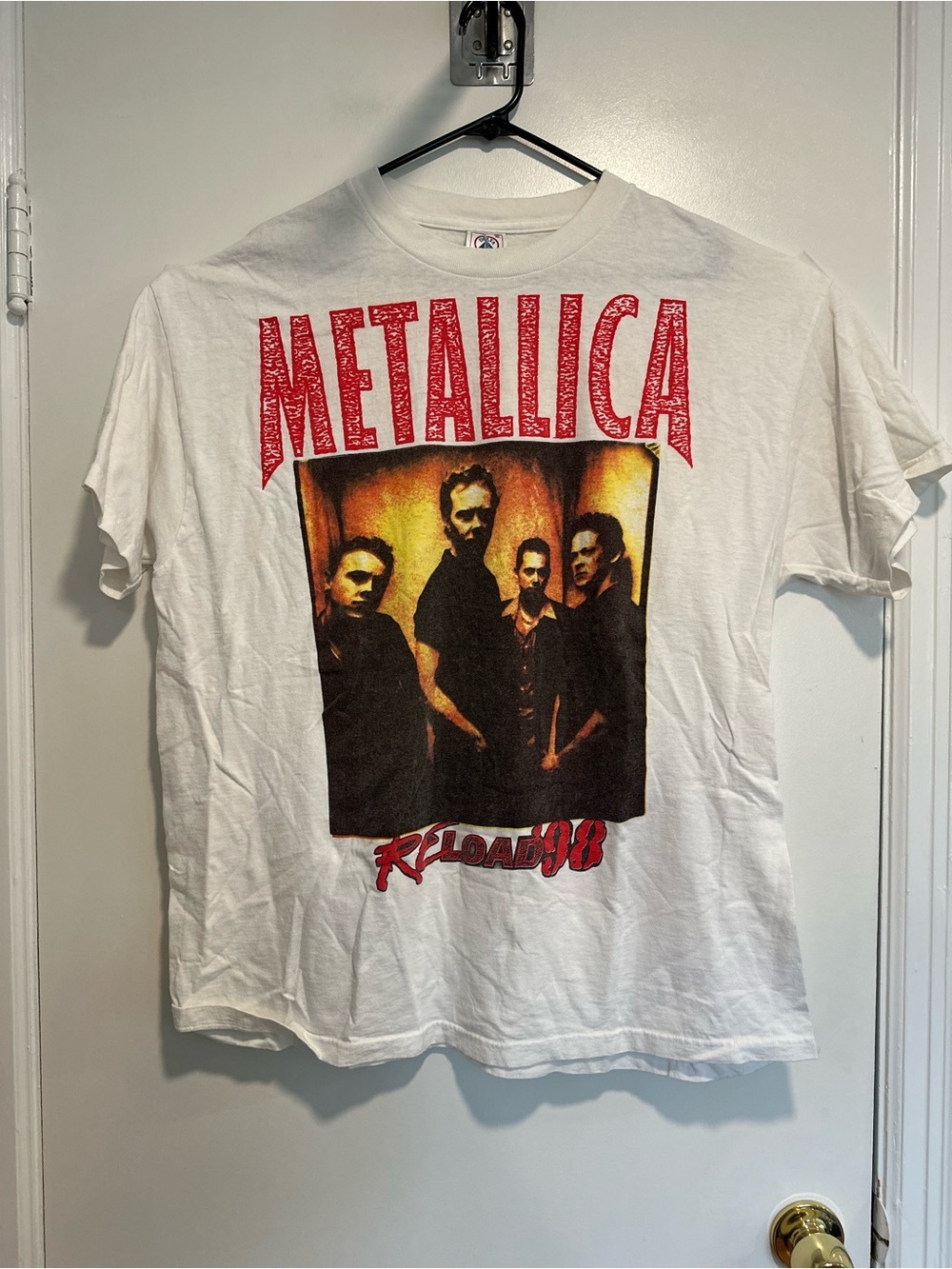 VTG ‘98 Authentic 2-side Metallica Sz:XL Reload Heavy Metal concert band tee.